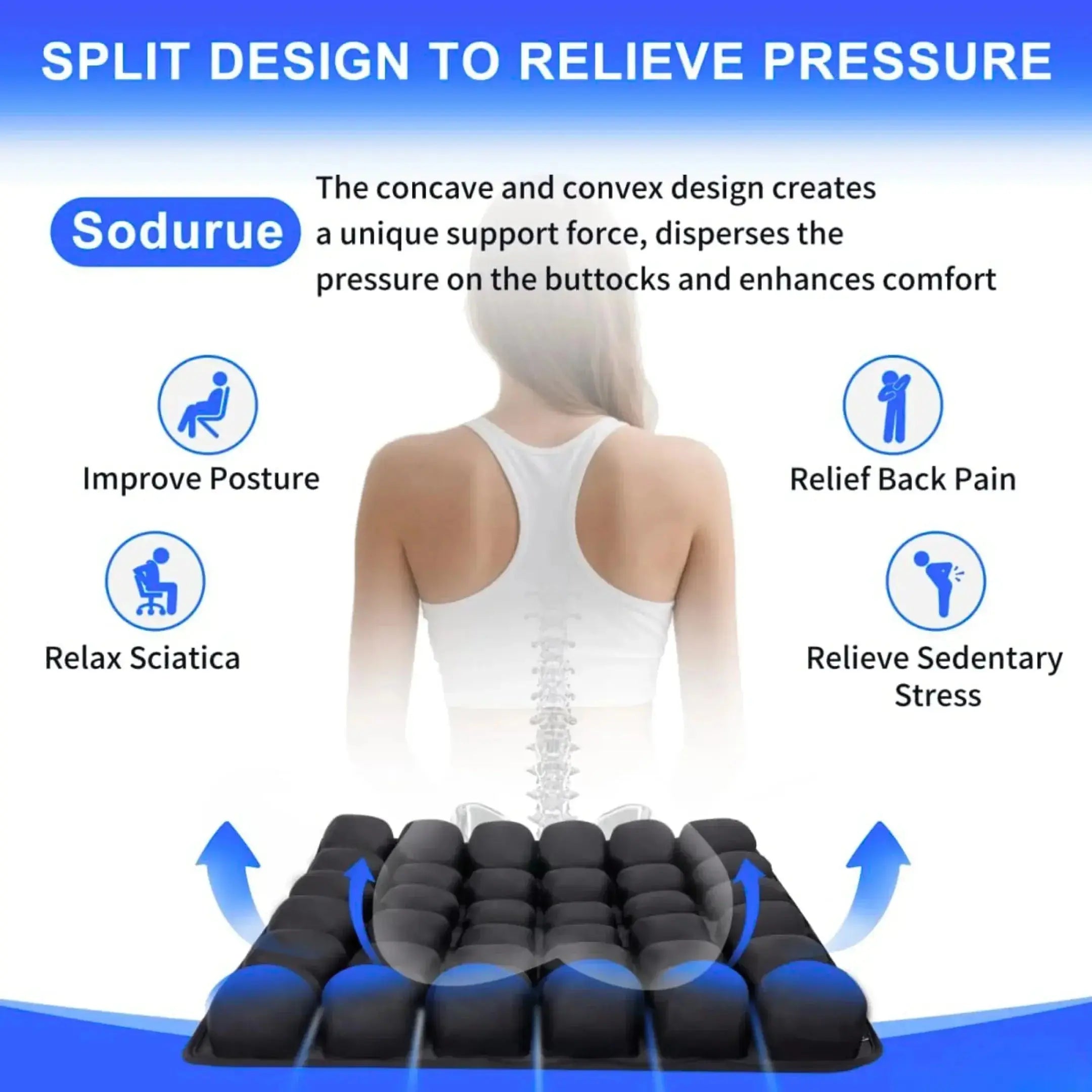 Slumblr® Air Bag Inflatable Seat Cushion Slumblr