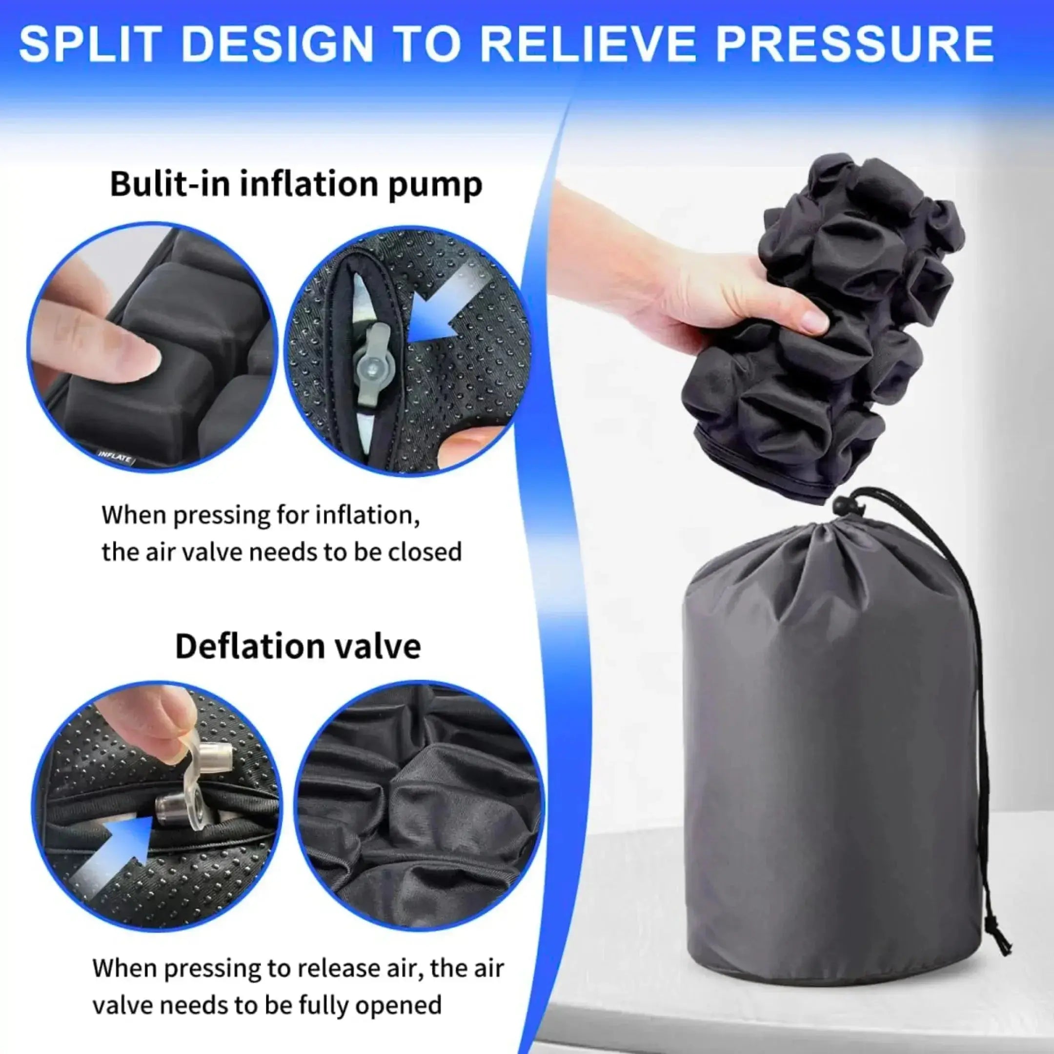 Slumblr® Air Bag Inflatable Seat Cushion Slumblr