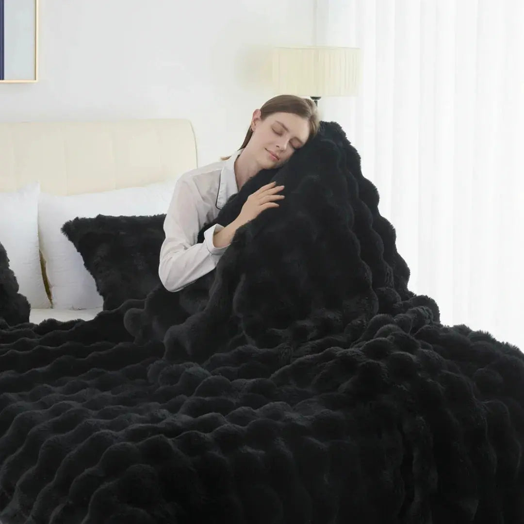 Slumblr® Cozy Faux Rabbit Fleece Throw Blanket Slumblr