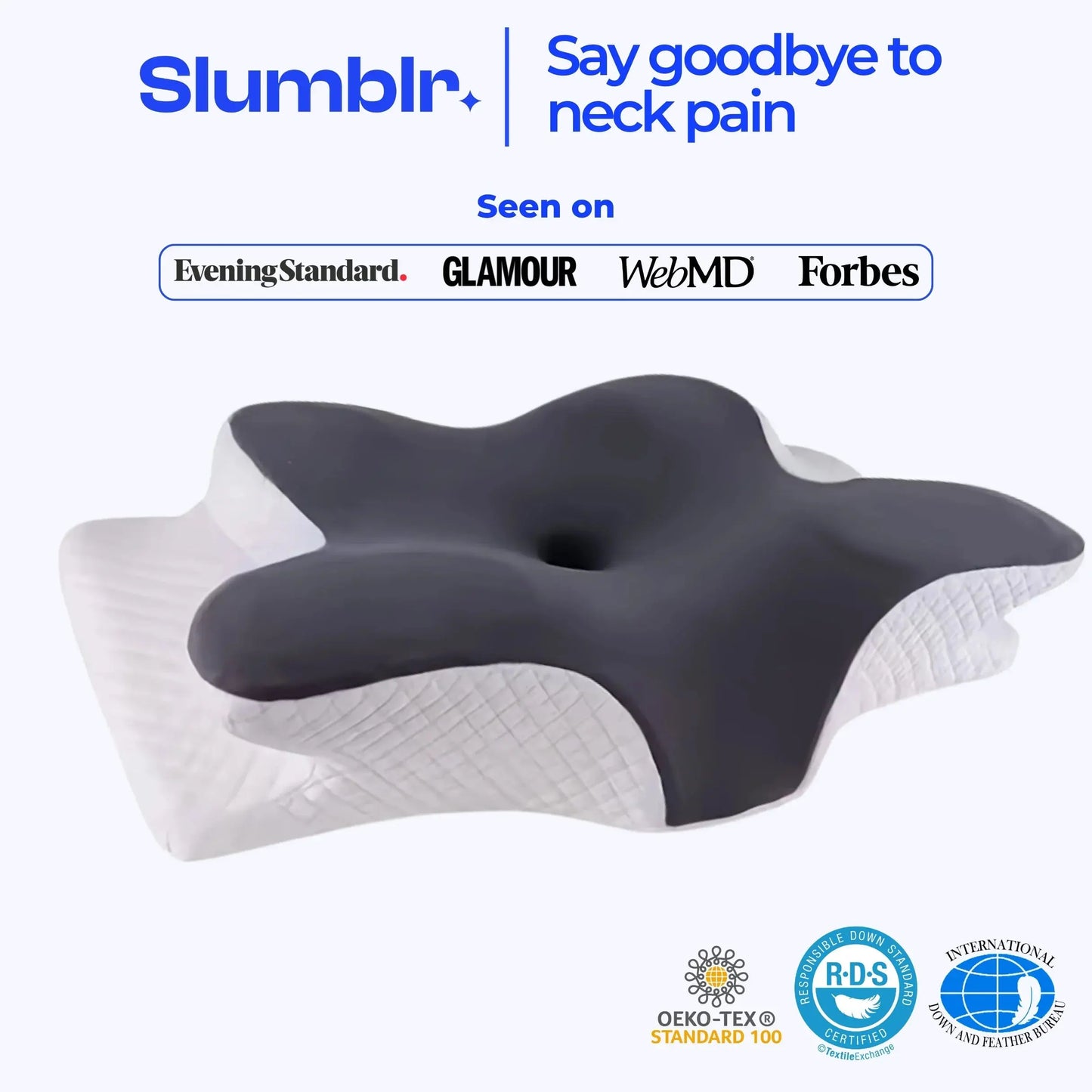 Slumblr® Contour Pillows 2.0: Elevated & Enhanced Thickness Slumblr