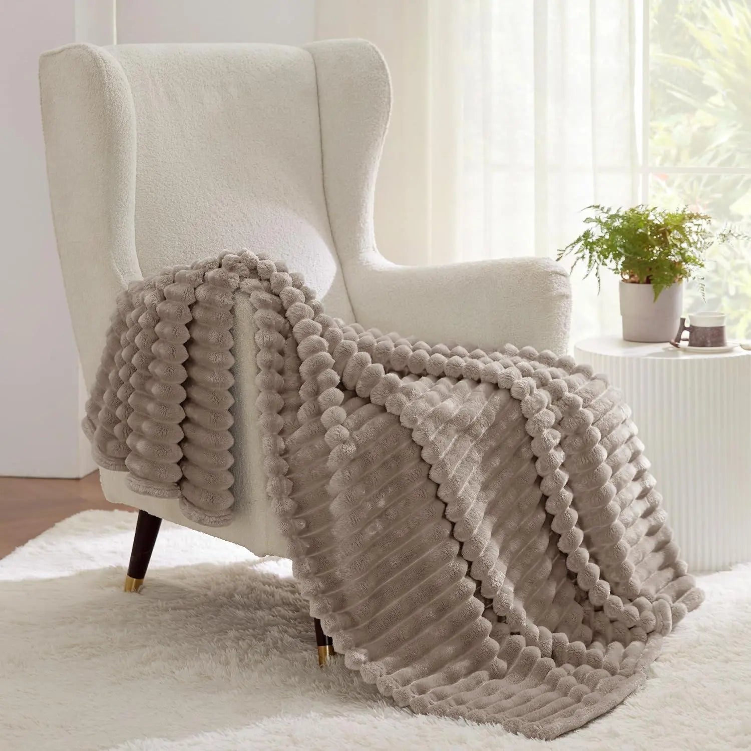 Slumblr® Faux Rabbit Fur Throw Blanket Slumblr