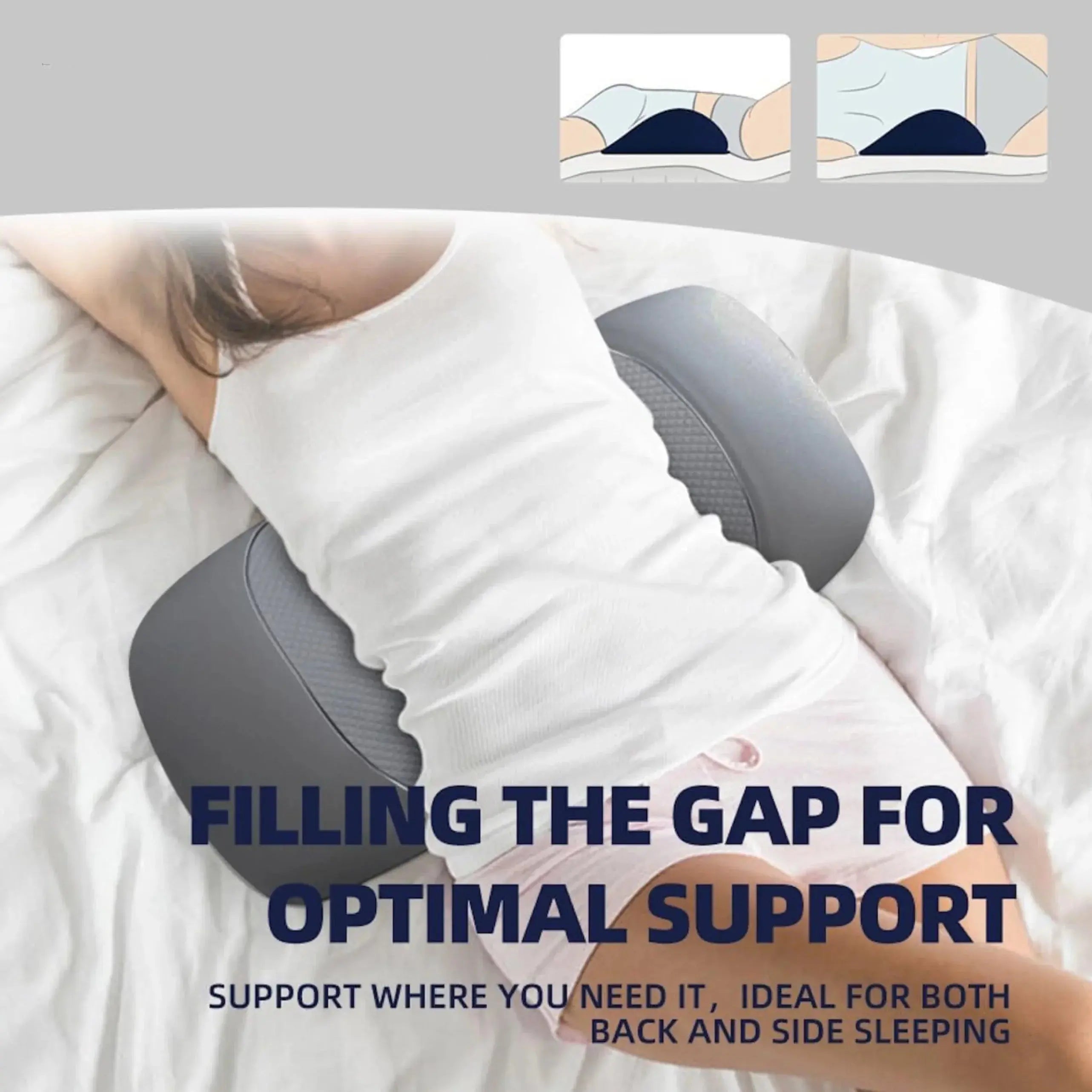Slumblr® Lumbar Memory Foam Support Cushion Slumblr