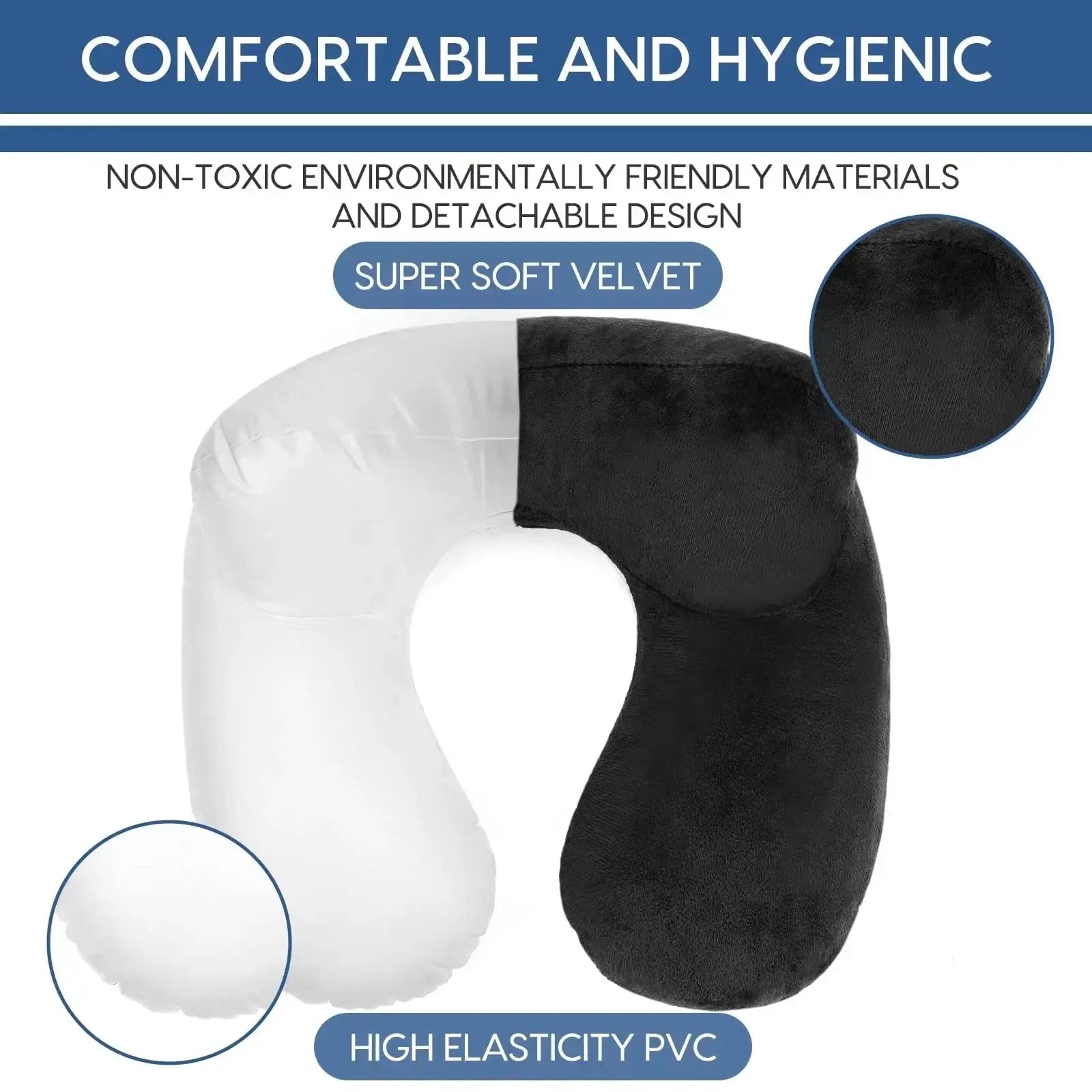 Slumblr® U-Shape Inflatable Travel Pillow Slumblr