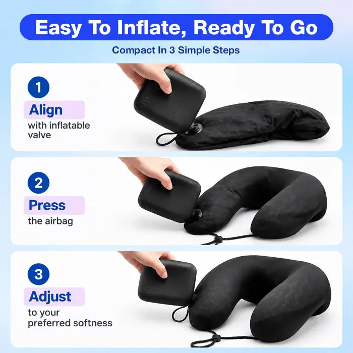 Slumblr® Portable Pocket Travel U-Shaped Pillow