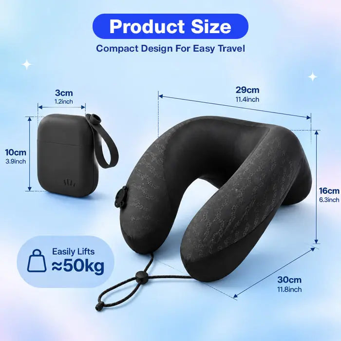 Slumblr® Portable Pocket Travel U-Shaped Pillow