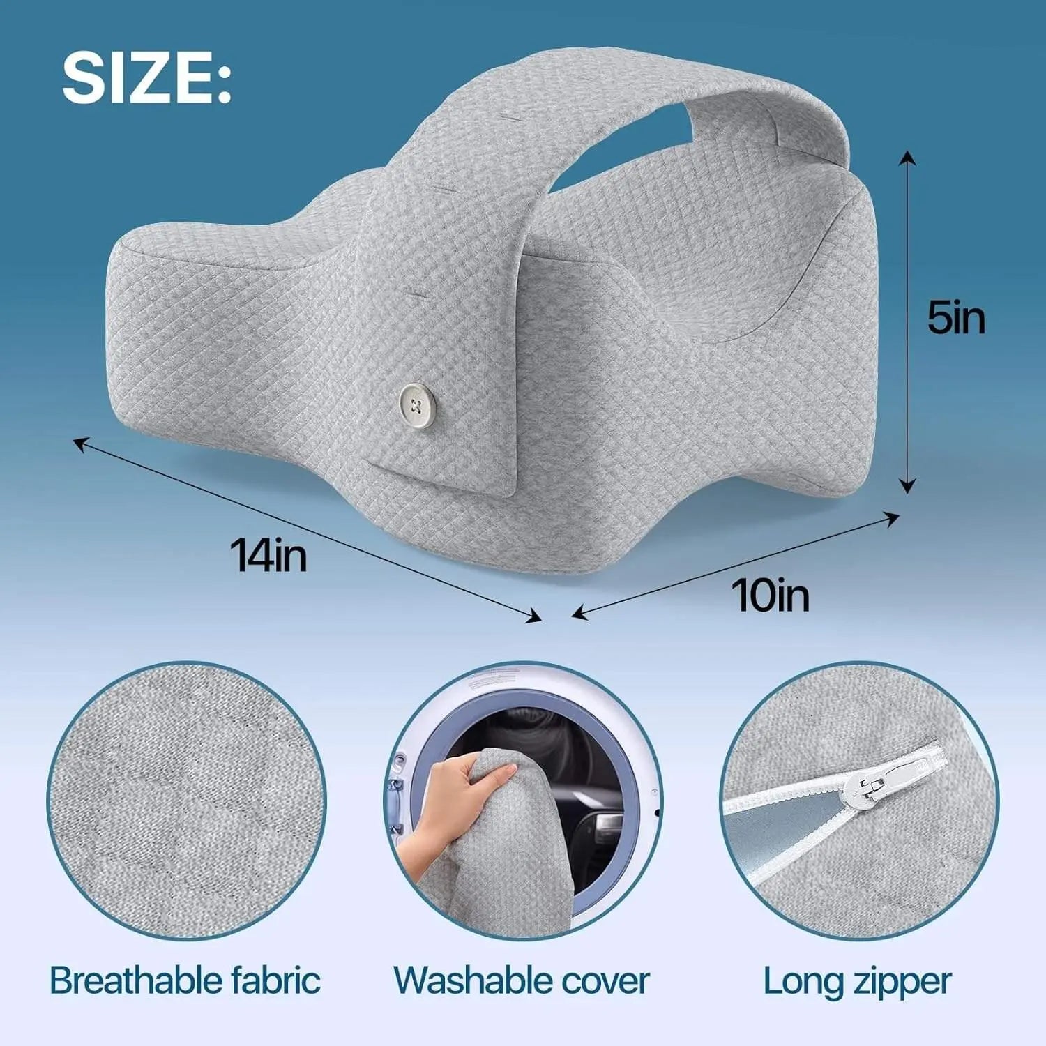Slumblr® Memory Foam Support Cushion with Adjustable Strap Slumblr