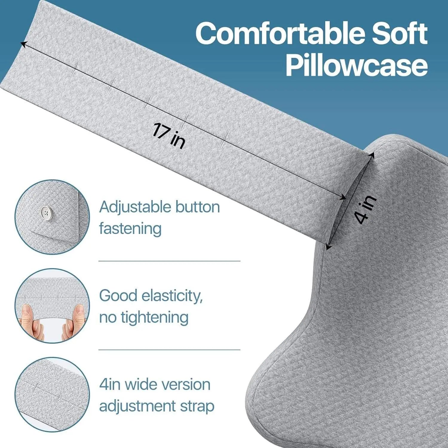 Slumblr® Memory Foam Support Cushion with Adjustable Strap Slumblr