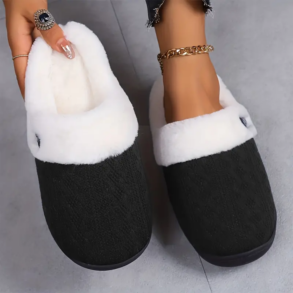 Slumblr® Fluffy Plush House Slippers