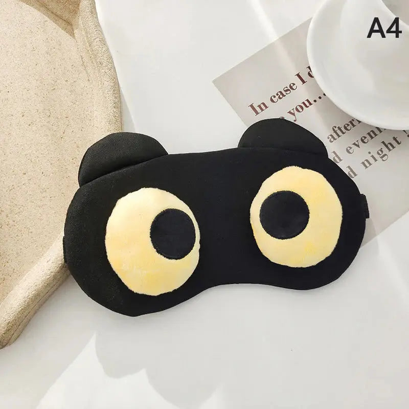 Cartoon Sleep Eye Mask Cute Funny Anime Eye Cover Sleeping Mask Kids Eye Shade Band Blindfolds Sleep Aids Travel Rest Eyepatch