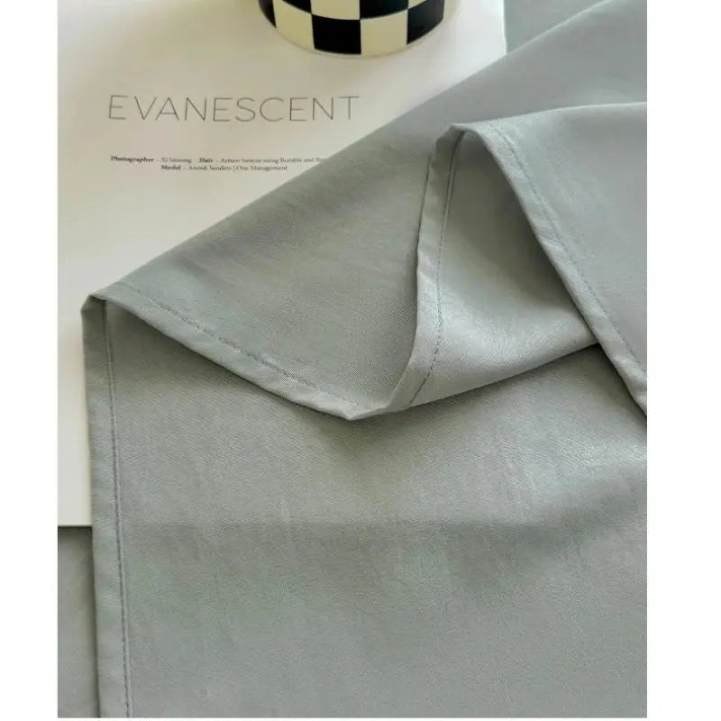 1pc Soft Fabric Flat Bedsheet Solid Color Top Sheets Single Double King Queen Couple Flat Bedsheet Soft Home Bed Linen Sheets