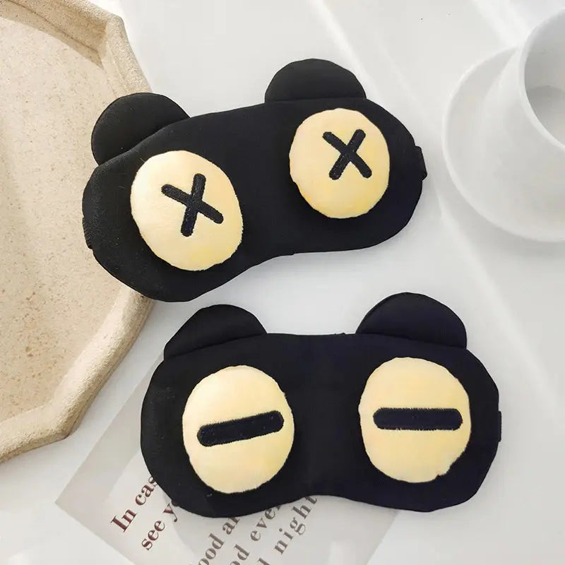 Cartoon Sleep Eye Mask Cute Funny Anime Eye Cover Sleeping Mask Kids Eye Shade Band Blindfolds Sleep Aids Travel Rest Eyepatch