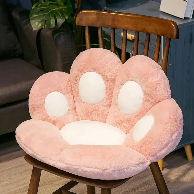70cm Kawaii Plush Bear Paw Mat Cute Animal Bear Cat Foot Pillow Heart Plush Cushion Stuffed Soft Toys for Home Decor Gifts