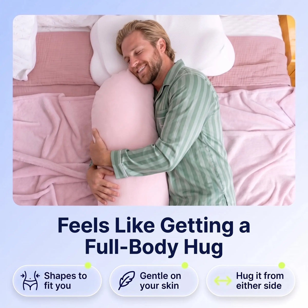 Slumblr® Snuggle Pillow For Side Sleepers