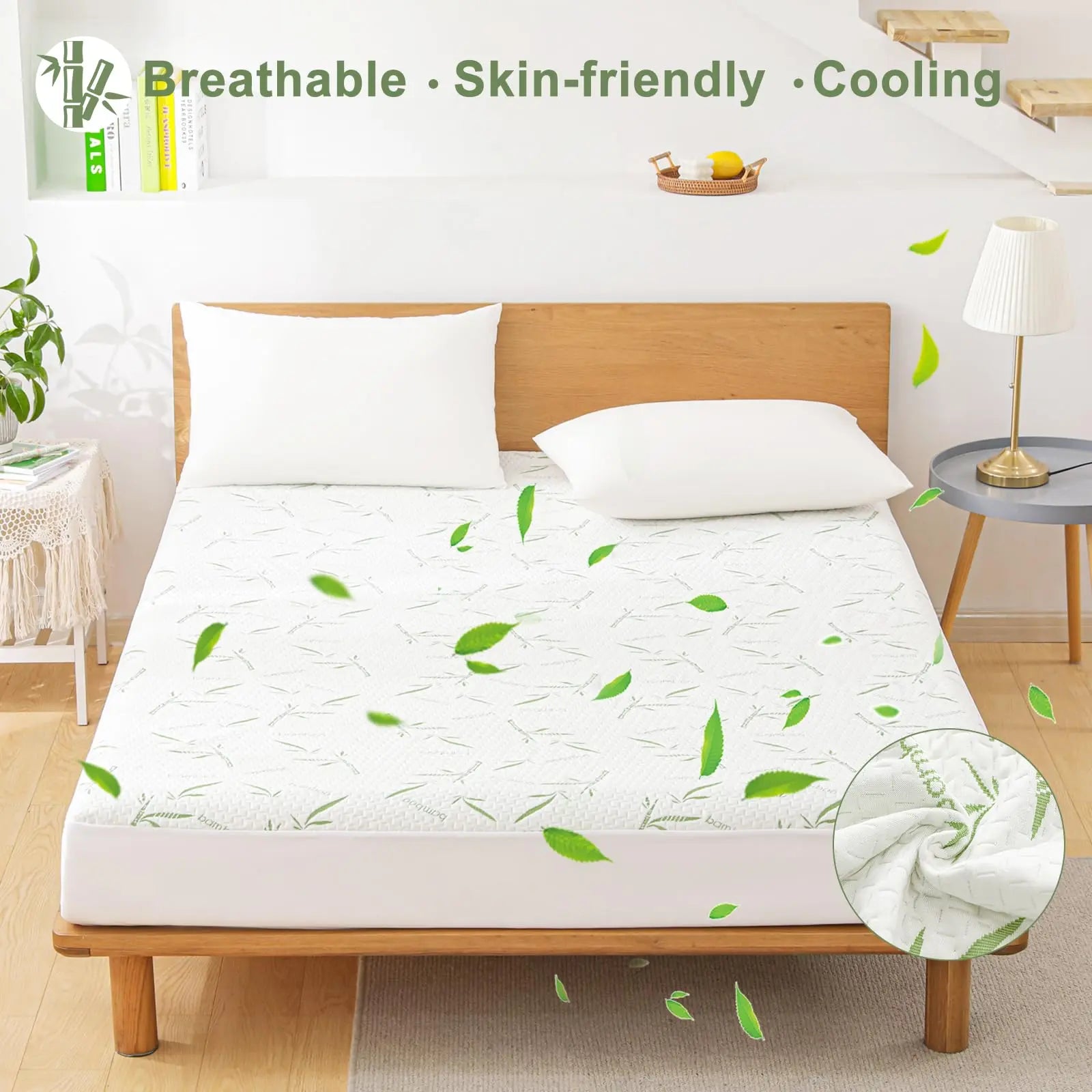 Slumblr® Cooling Bamboo Fiber Fitted Sheet Slumblr