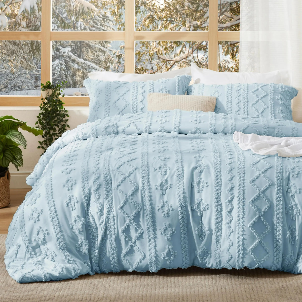 Slumblr® Tufted Boho Comforter Set (3 Pcs) Slumblr
