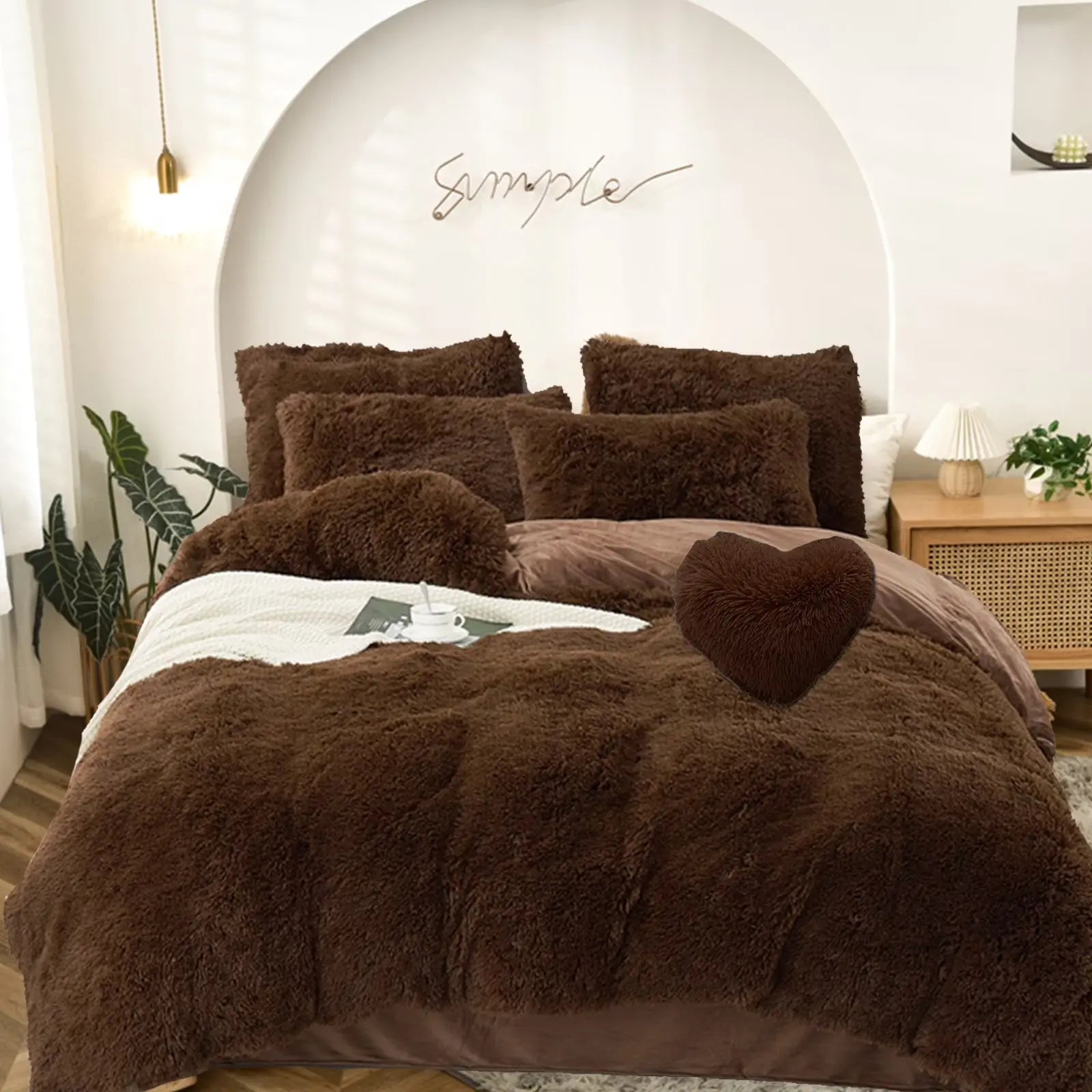 Slumblr® Plush Duvet Cover Set (4 Pcs) Slumblr