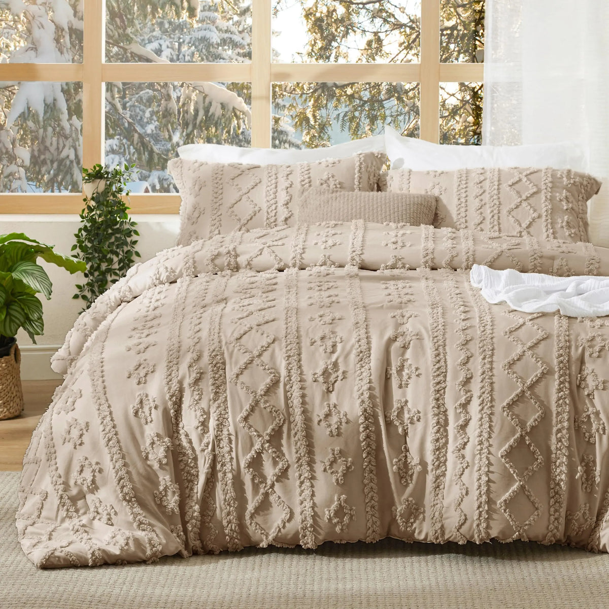 Slumblr® Tufted Boho Comforter Set (3 Pcs) Slumblr
