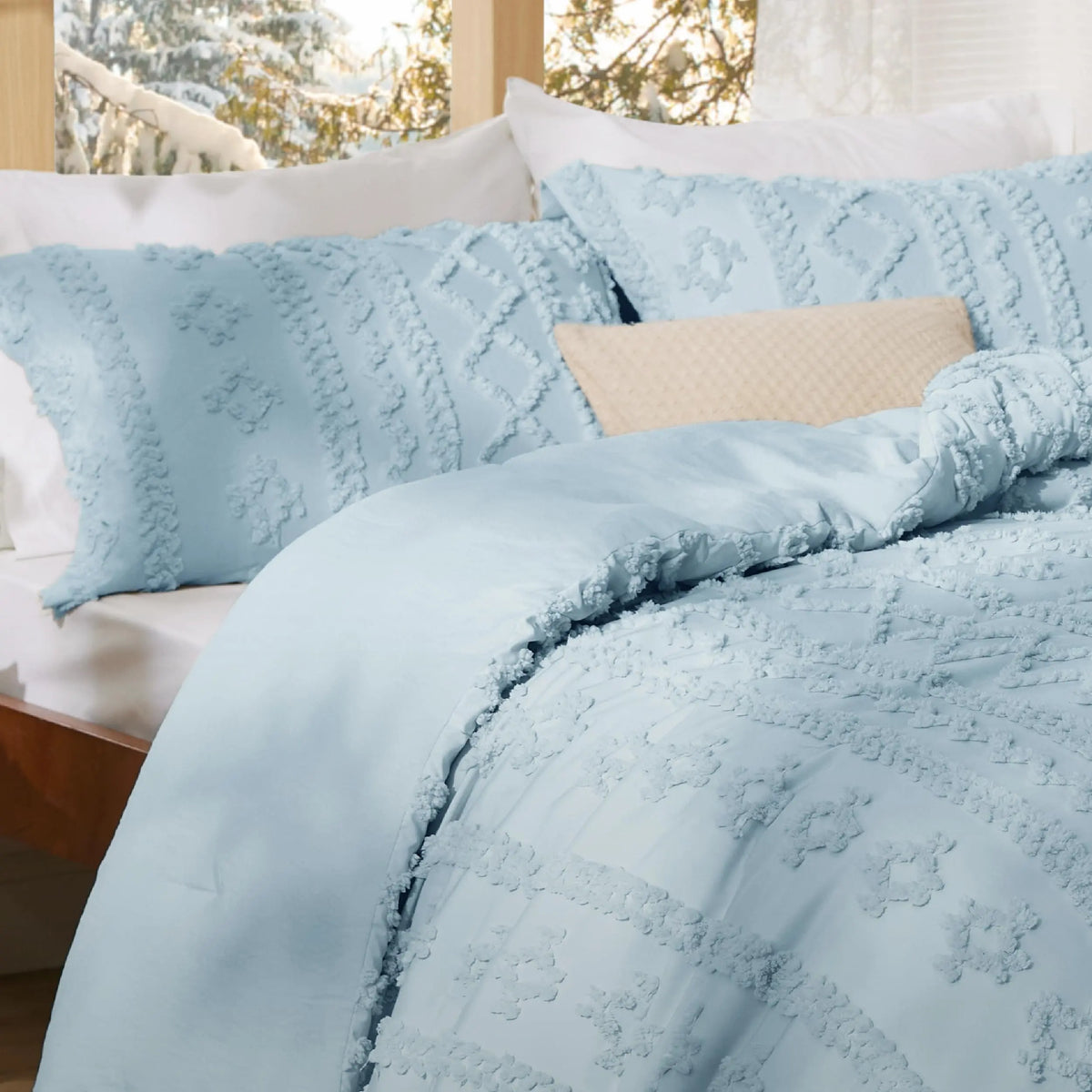 Slumblr® Tufted Boho Comforter Set (3 Pcs) Slumblr