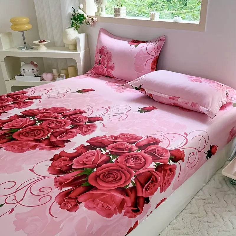 Slumblr® Floral Fitted Sheet Set Slumblr
