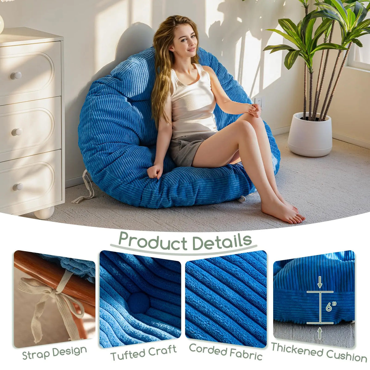 Slumblr® Papasan Chair Cushion Slumblr