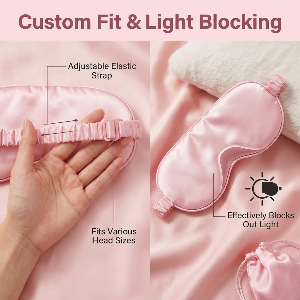 Slumblr® Pink Plush Sleep Mask