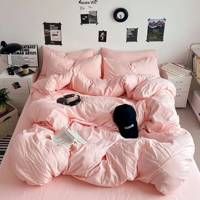 Slumblr® Pink Cotton Bedding Set