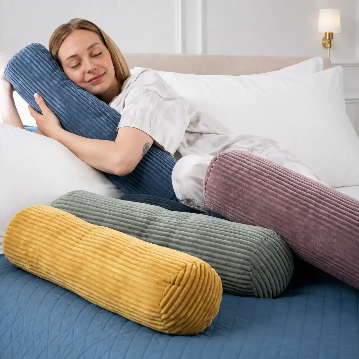 Slumblr® Knit Bolster Cushion Slumblr