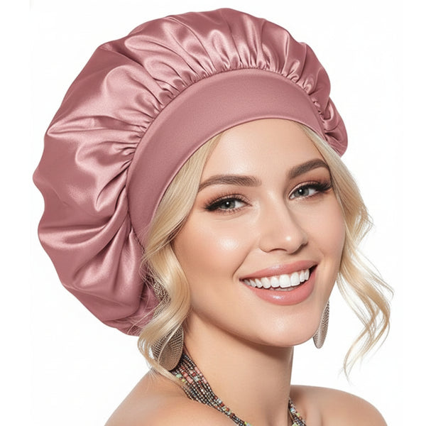 Slumblr® Satin Wide-Brim Shower Cap