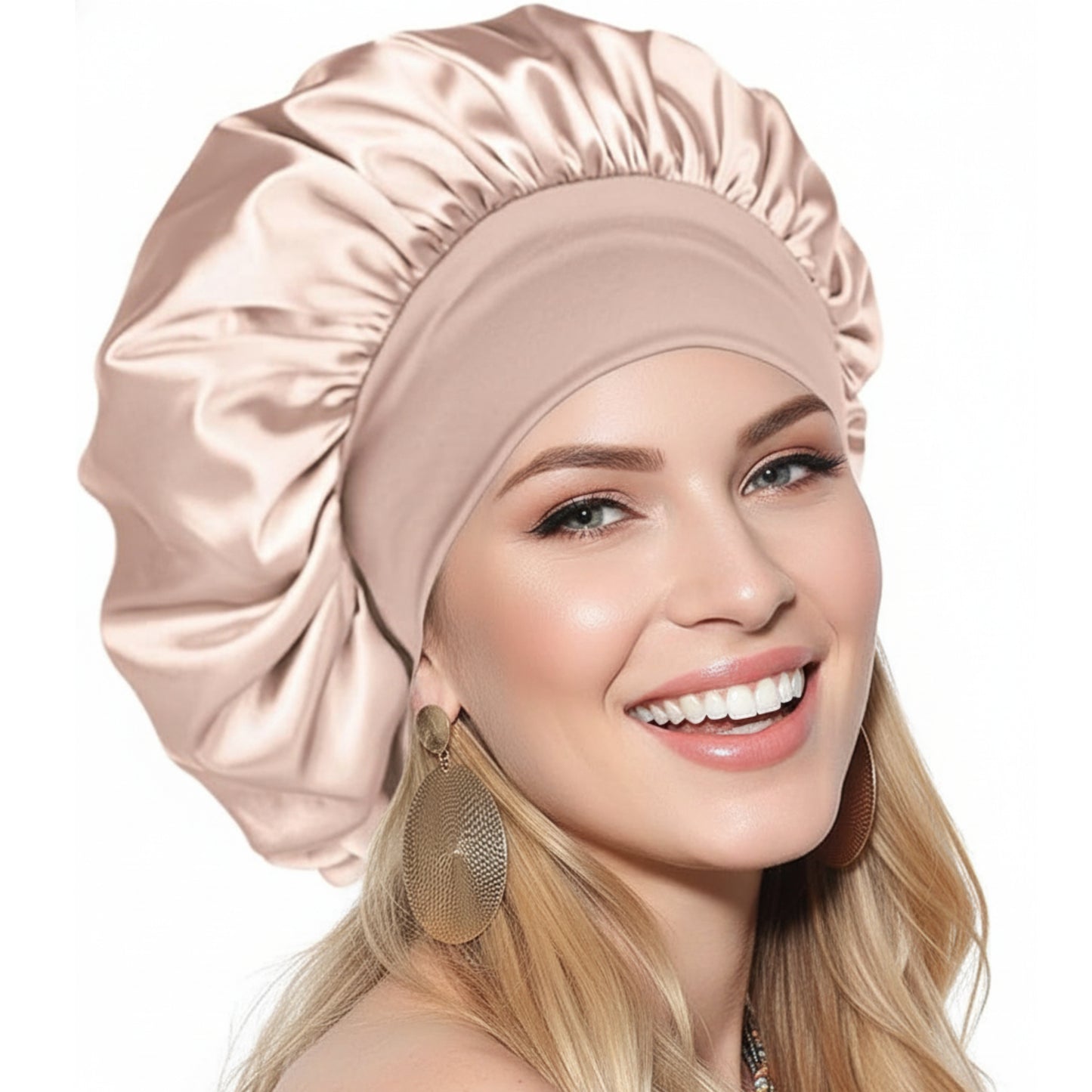 Slumblr® Satin Wide-Brim Shower Cap