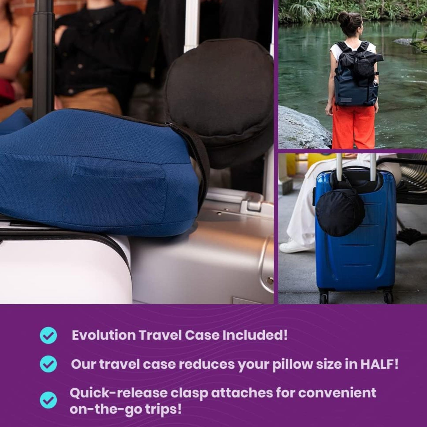 Slumblr® TNE S3 Supportive Travel Pillow