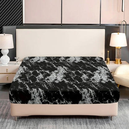 Slumblr® 3-Piece Marble Print Fitted Sheet