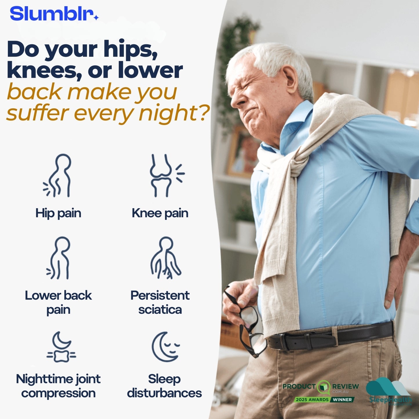 Slumblr® Ultra Support Knee Pillow