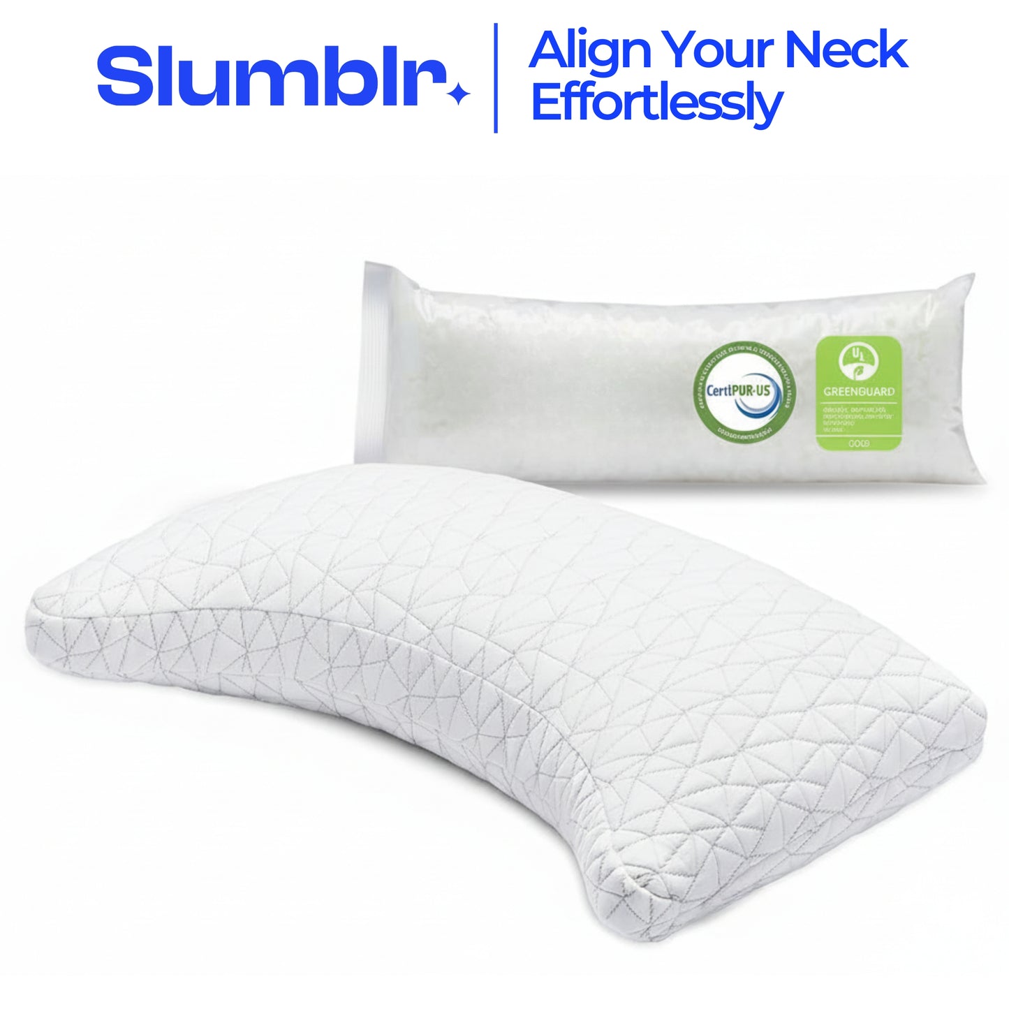 Slumblr® Shredded Memory Foam Adjustable Pillow