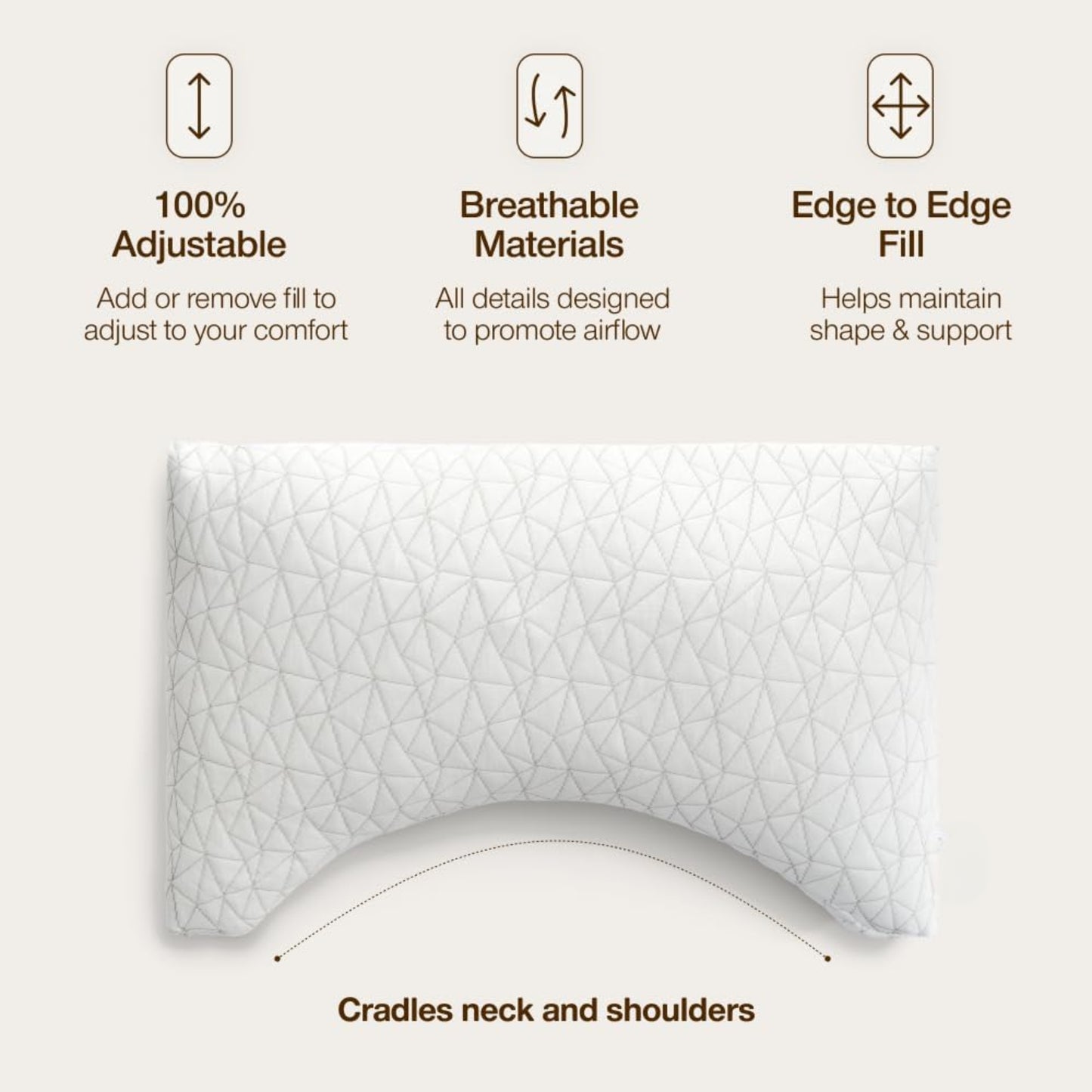 Slumblr® Shredded Memory Foam Adjustable Pillow
