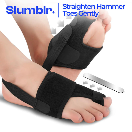 Slumblr® Bunion Corrector for Big Toe Straightener (2pcs) Slumblr