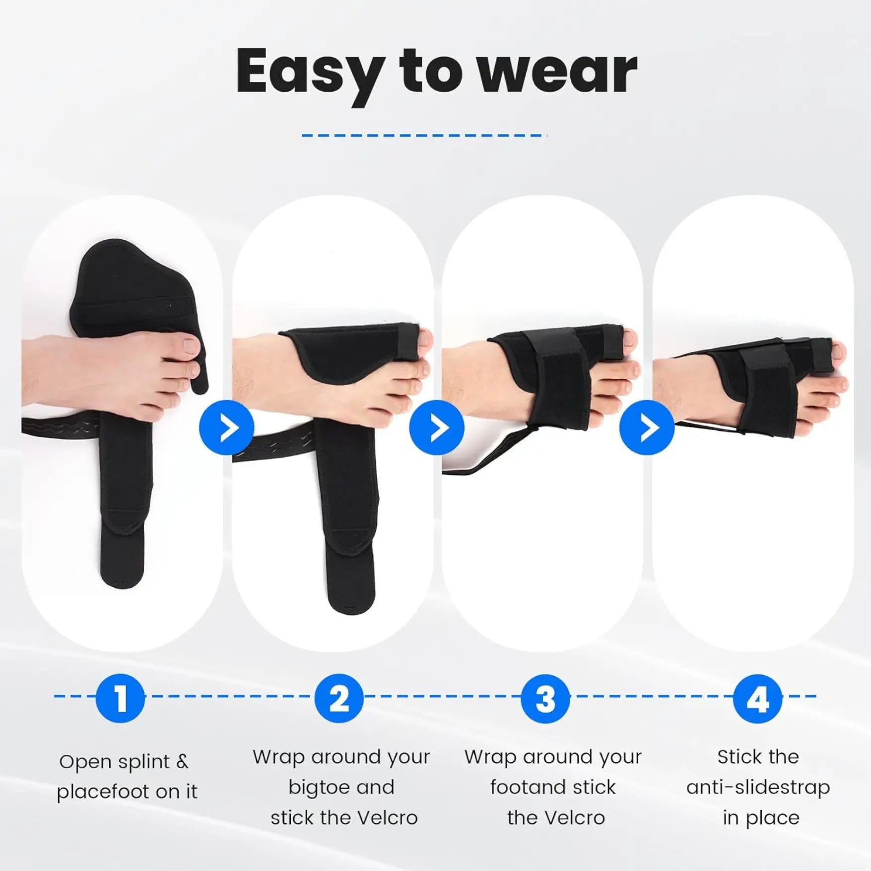Slumblr® Bunion Corrector for Big Toe Straightener (2pcs) Slumblr