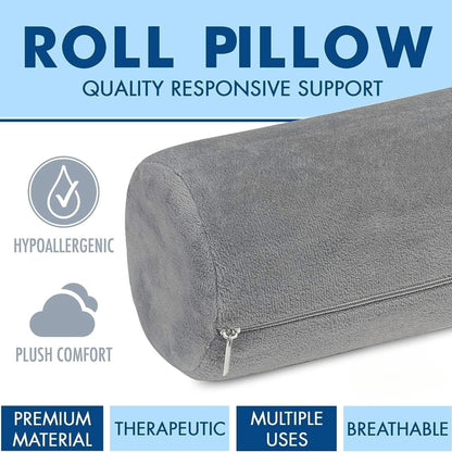 Slumblr® Neck Roll Bolster Pillow (2 Packs)