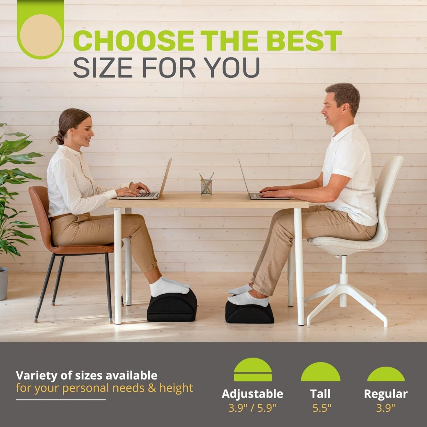 Slumblr® Adjustable Under-Desk Comfort Rest Cushion