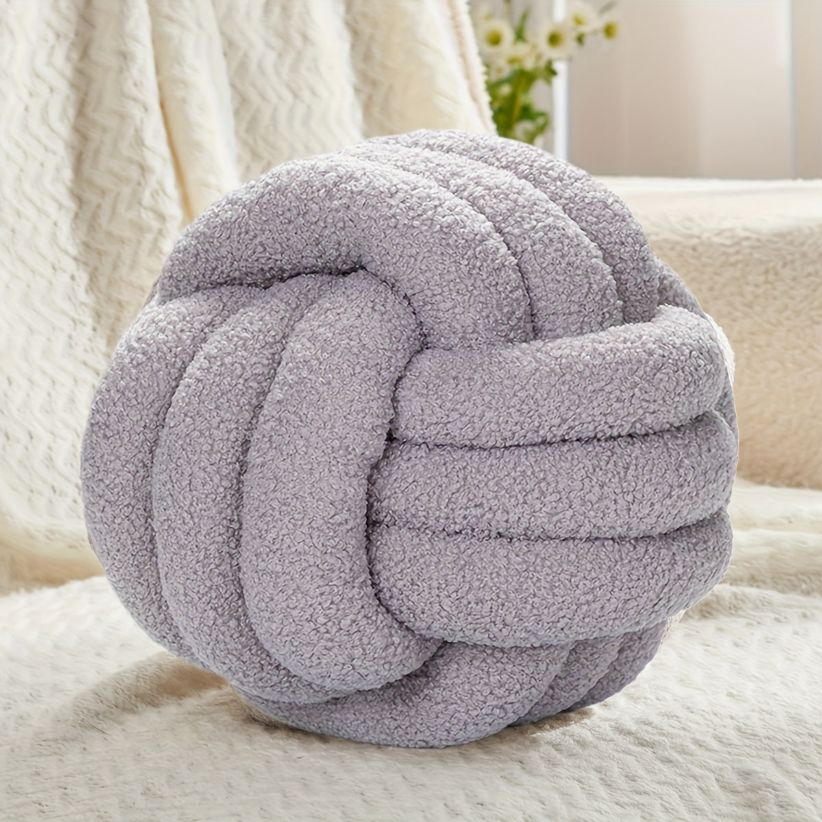 Slumblr® Nordic Woven Knot Ball Pillow