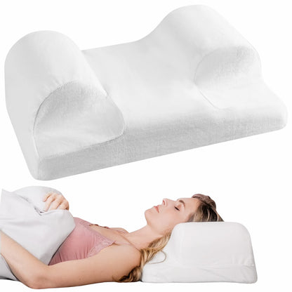 Slumblr® Ergonomic Memory Foam Pillow for Side Back Stomach Sleepers