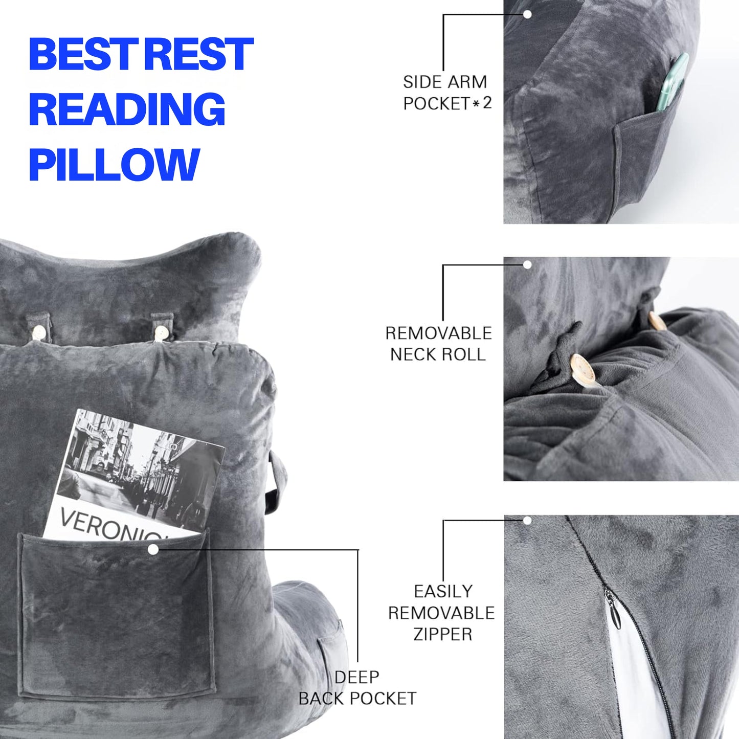 Slumblr® Reading Bed Pillow