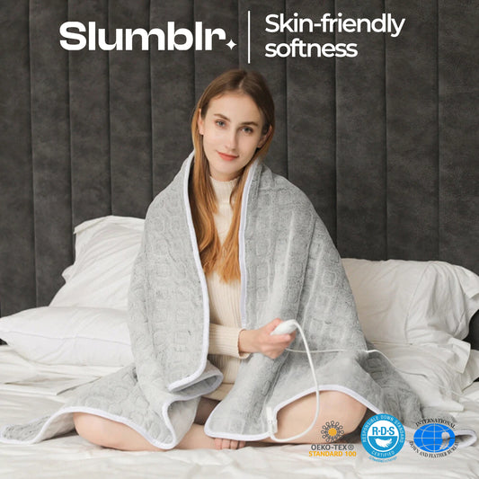 Slumblr® Weighted Heating Blanket for Soothing Comfort