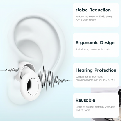 Slumblr® Silicone Earplugs Set – Noise Reduction & Waterproof
