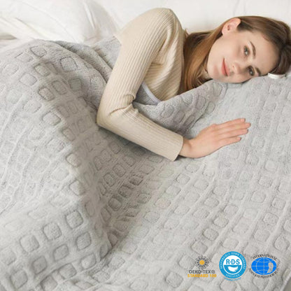 Slumblr® Weighted Heating Blanket for Soothing Comfort
