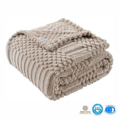 Slumblr® Soft Throw Blanket for Couch or Bed – Lightweight Fleece Boho Blanket