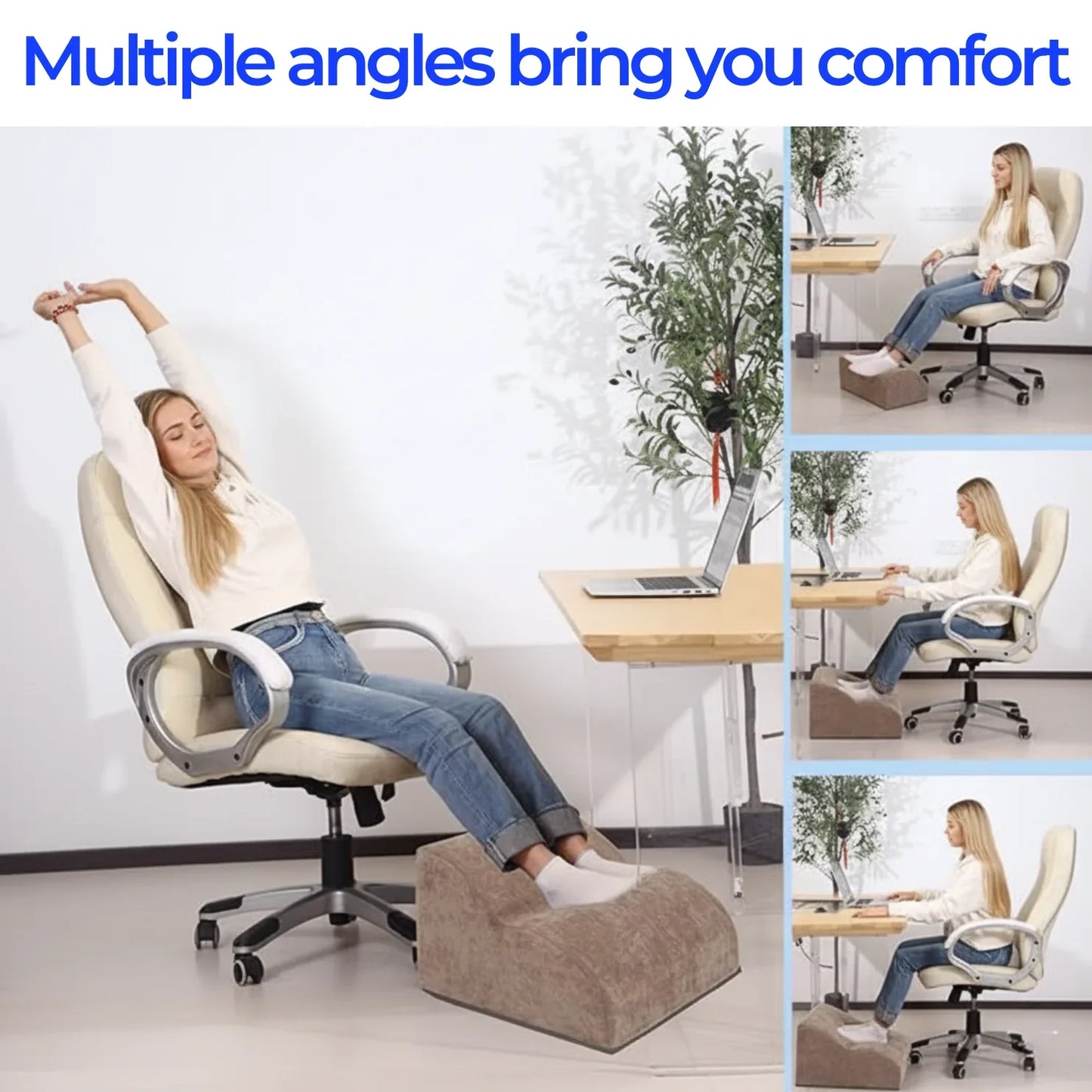 Slumblr® Adjustable Multi-Tier Footrest Stool