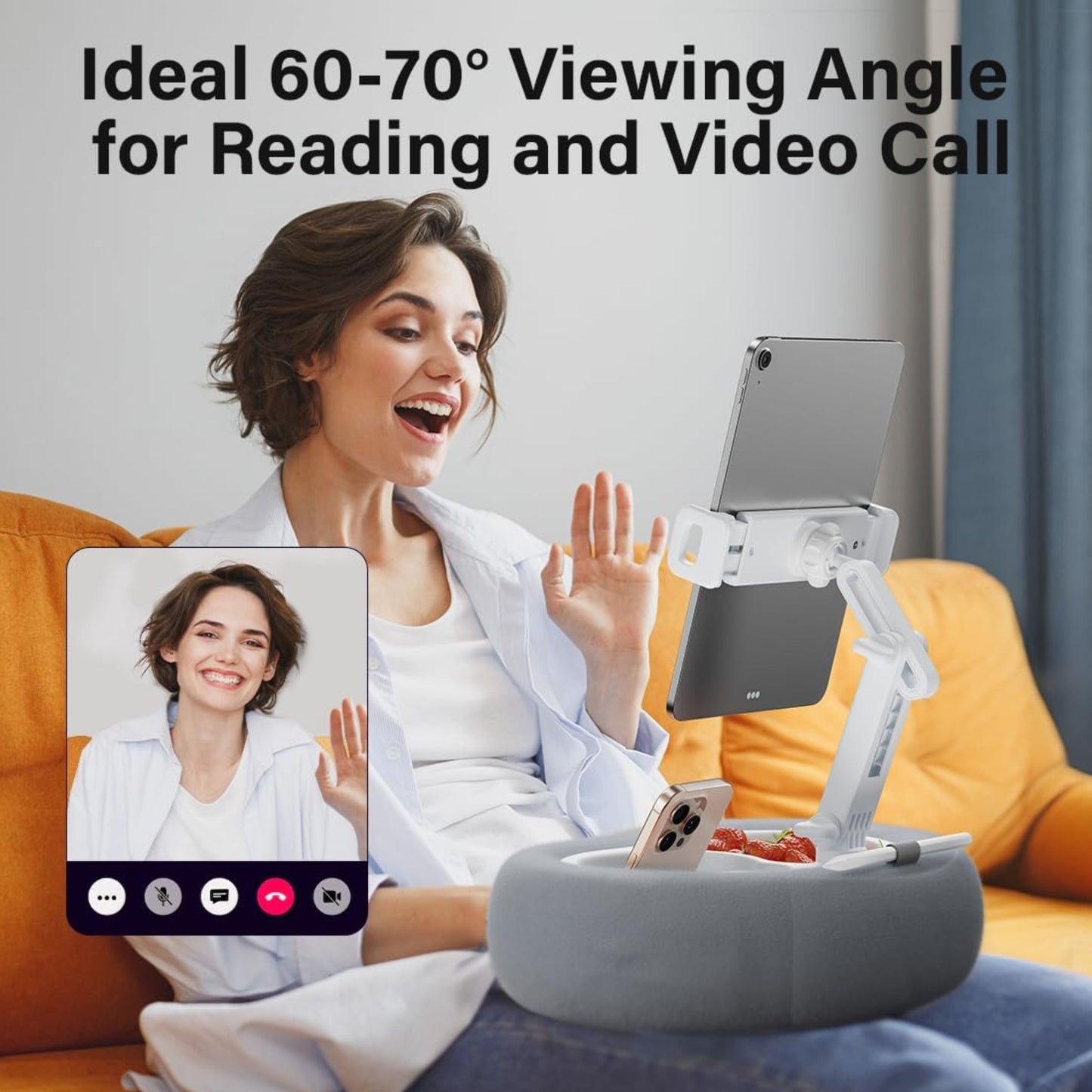 Slumblr® Adjustable Pillow Phone & Tablet Holder