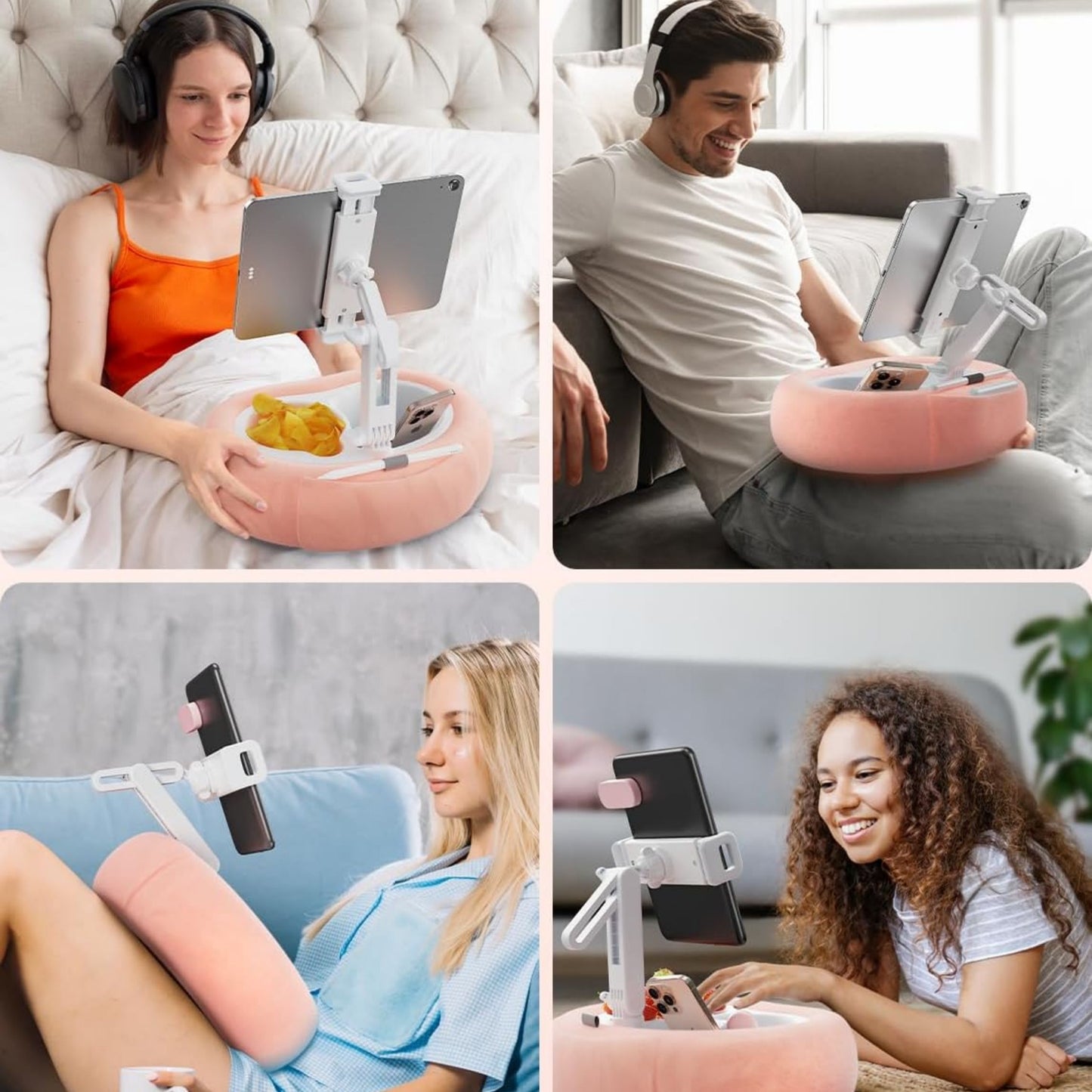 Slumblr® Adjustable Pillow Phone & Tablet Holder