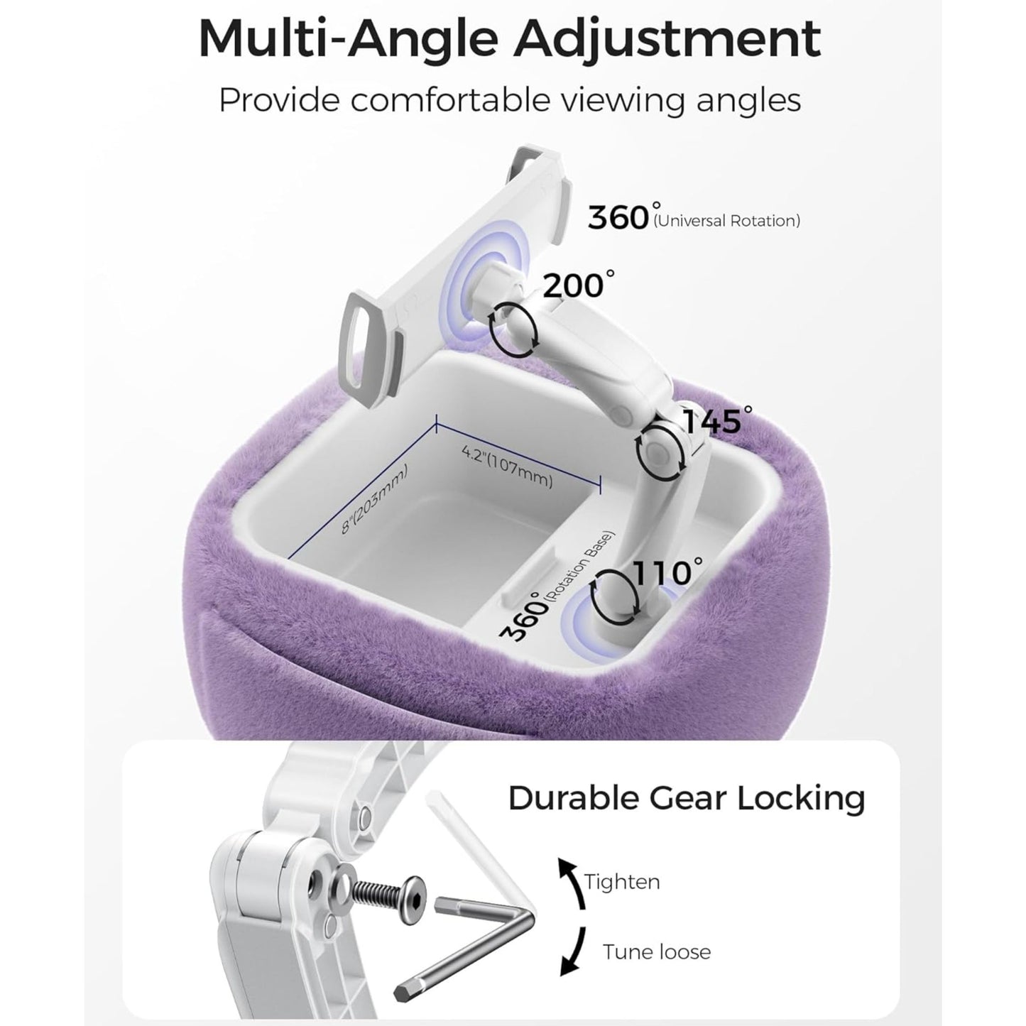 Slumblr® Ultra Fluffy Tablet & Kindle Pillow Stand