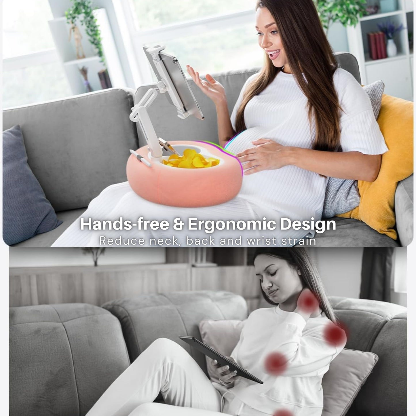 Slumblr® Adjustable Pillow Phone & Tablet Holder